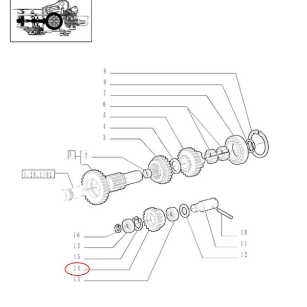 SKR9090 Koło Zębate Skrzyni Biegów