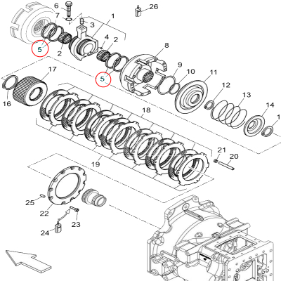 SKR7204 Pierścień Kosza Sprzęgłowewgo 3558402M1