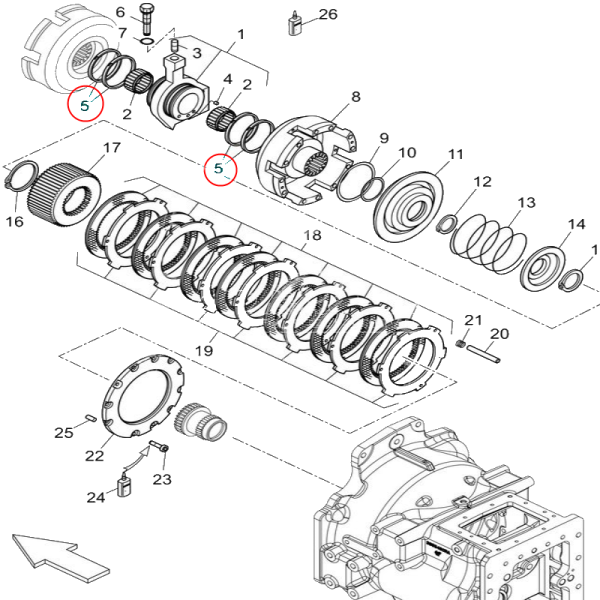 SKR7204 Kupplungskorbring