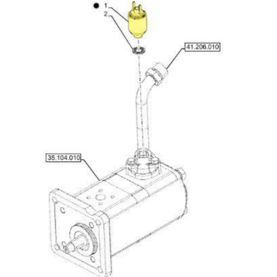 Case New Holland 48006701 Öldrucksensor
