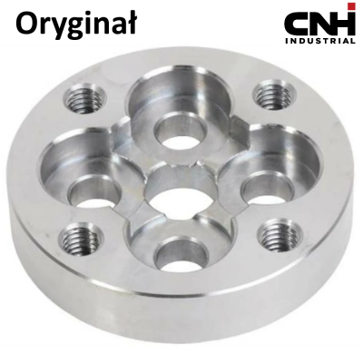 Piasta Przystawka łacznik flanszy pompy hydraulicznej Case: sprzęgło 15 i 17 wpustów 580K, 580SK, 580SLE, 580SM J905820