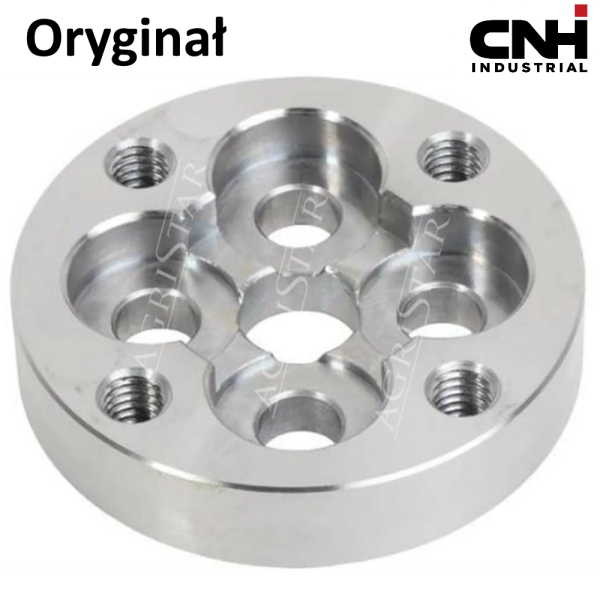 Piasta Przystawka łacznik flanszy pompy hydraulicznej Case: sprzęgło 15 i 17 wpustów 580K, 580SK, 580SLE, 580SM J905820