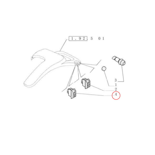 Przycisk sterowania hydrauliką Case Maxxum 110 115 120 130 140 Puma 125 130 140 210 New Holland T6030 T6050 T7.170 87570907