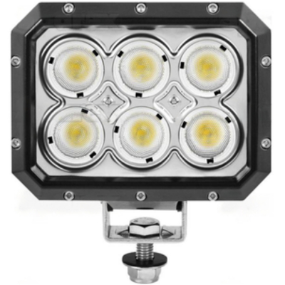 Wymiary:
Wysokość: 130mm
Szerokośc: 95mm
Lampa 6 LED
Barwa światła: 5700K
Moc: 75W
Napięcie: 10-60V
Jasność: 10000Lm