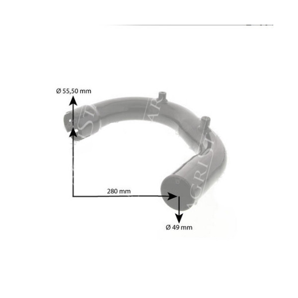 SPO3067 Auspuffkrümmer Case / New Holland