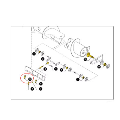 86632613 Prowadnica palca ślimaka 89503888 New Holland CX TX67 TX68 TX64 TX66 TF42 TF44 TF46 TC52 TC54 CR