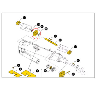 80421216 Zębatka górna podajnika kłosowego New Holland TC52 54 56 TC5040 5050 5060 8030 8040 80823413 87757278