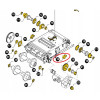 9514667 Łożysko z obudową dolnego wałka gardzieli New Holland 8030 8040 TF42 44 46 76 78 TX30 32 34 36 62 63 89515667
