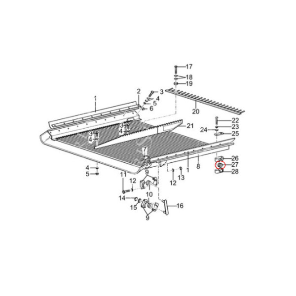 80338222 Tuleja gumowa podsiewacza 21,3x40x37mm Case AF CT5080 New Holland TC56 TX CX