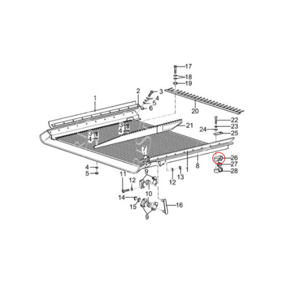 80338222 Tuleja gumowa podsiewacza 21,3x40x37mm Case AF CT5080 New Holland TC56 TX CX