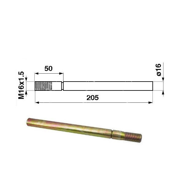 603759 Palec ślimaka 16x205mm claas