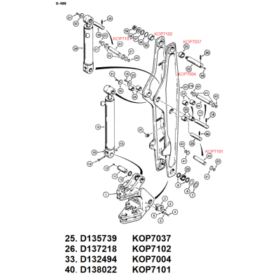 sworzeń cylindra łyżki ramienia case 580 k sk sl sm new holland lb115 b115b lb110 lb95 b 
fiat/hitachi fb90 fb100 110 200