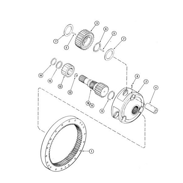 wałek zwolnicy sataleit tylna oś case magnum 7130 7140 7150 7230 7240 7250 8930 8940 8950 max200 210 220 230 240 255 270