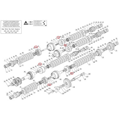 Uszczelniacz tłoka sprzęgłowego duży 109663