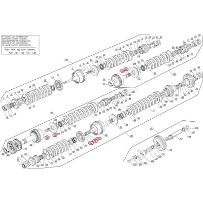 Pierścień uszczelniający wałka sprzęgłowego 109624