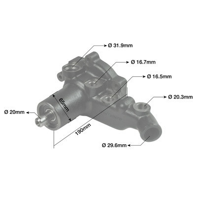 Pompa wody wodna sisu Valtra 600, 700,6200, 6250HI, 6300, 6350HI, 6400, 6550HI, 6650HI, 6800, 6850HI, A75, A85, A95
