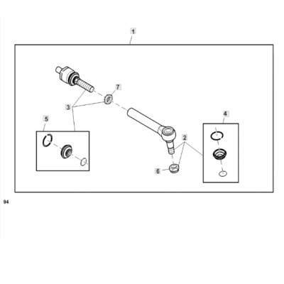 Lenkende John Deere 6135M 6140M 6155M 6136R 6155R