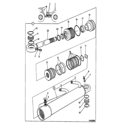 zestaw uszczelnień siłownika skrętu jcb 520-2 520-2hl 520m-4 525-67 535-67 530b 540b-4 540bm-4