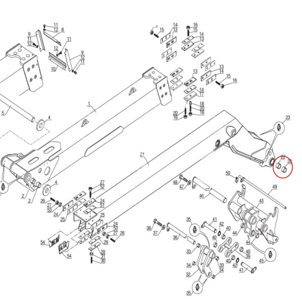 Manitou Schlittenhülse