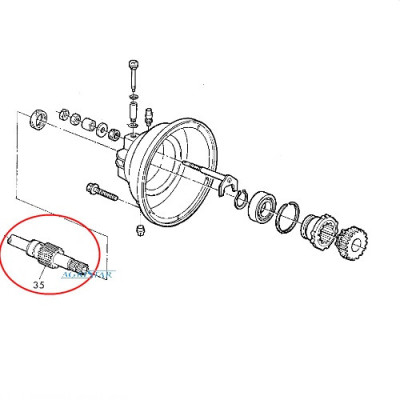 JN03-Z12905 Innere Antriebswelle