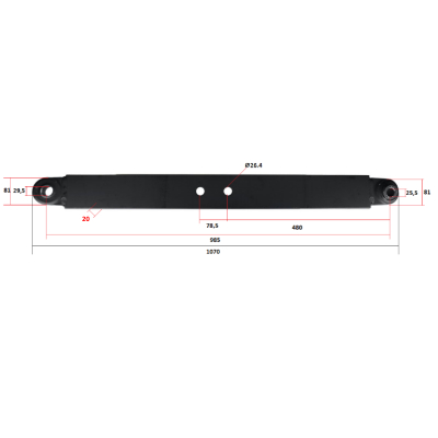 Ramię Dolne Podnośnika 5092156 Case :
JX95 JX100U  New Holland T5060 , T5070
TD95 TD5030 TD95D Plus TL100