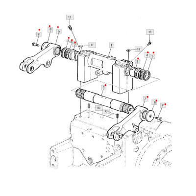 TRP7100 Welle + Hubarm-Kit