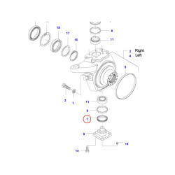 Podkładka sworznia zwrotnicy Deutz Valtra Fendt Farmer John Deere V31792400 04383059