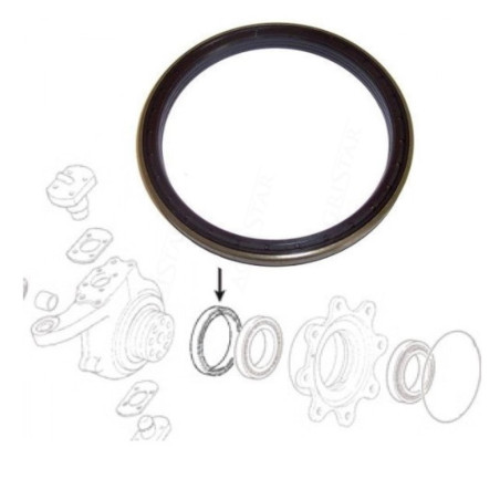 Simering Uszczelniacz piasty koła, case jx90 jx95 maxxum mxm new puma holland td tl ts 165x190x15,5x17