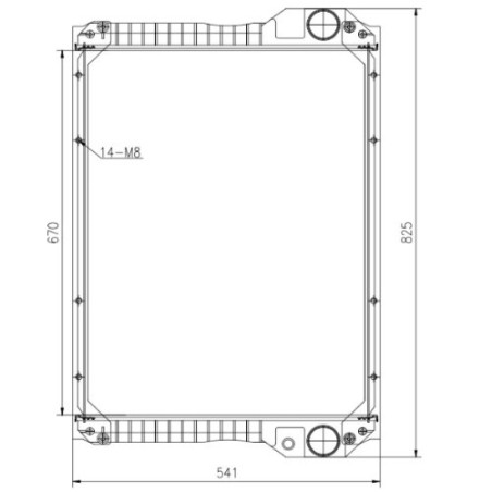 Wasserkühler für JCB