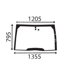 238682A3, 238682A4 szyba przednia czołowa