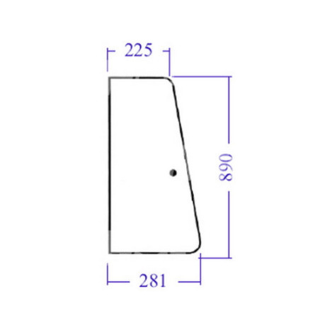 Szyba drzwi 3233053R1, 3233053R2, VPM7173