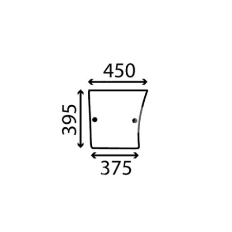 Szyba drzwi dolna L/P L57909