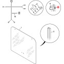Klamka tylnej szyby JCB 555-210R 555-260r 506-23TC 508-66TC 509-23TC 509-45TC 510-44STC 510-55 TC 526-56
527-58FS 527-58
