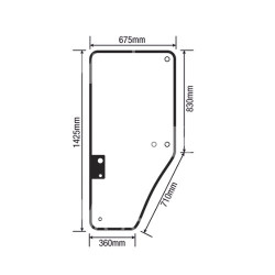 Szyba drzwi lewa R131163 R96191