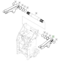 Ramię podnośnika prawe John Deere 2854 7200 7210 7215 7230 7250 7260 7270 7280 7290 7310 8130 8230 8245 8270 8285 8295 R218918