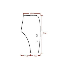 82000396  Szyba drzwi lewa