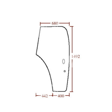 82000396  Szyba drzwi lewa