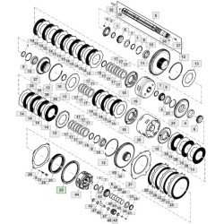 Tłok sprzęgła John Deere 2854, 8100, 8100T, 8110, 8110T, 8120, 8120T,
8130, 8225R, 8230, 8230T, 8235R