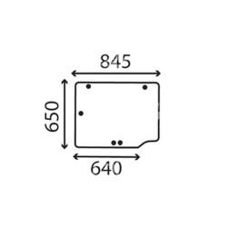 Szyba tylna XL 126317A2, 126317A1, VPM7354