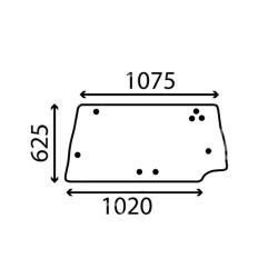 AKK2607 Heckscheibe mit Leck