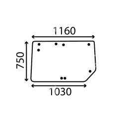Szyba tylna 6005010163, RT6005010163