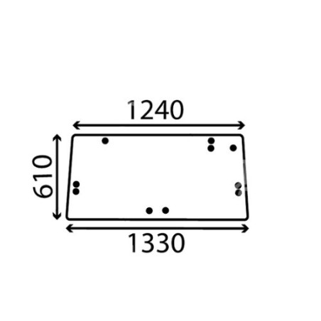 Szyba tylna Case Magnum 1340198C1