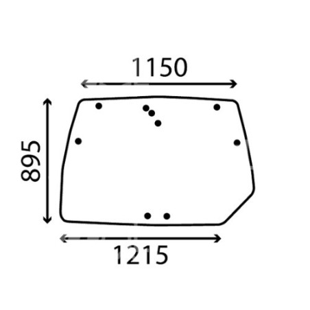 Szyba tylna 04426333, 04429137