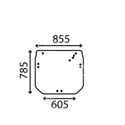 Szyba tylna zielona R206835
