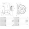 ELE3052 Lichtmaschine 14V 90A