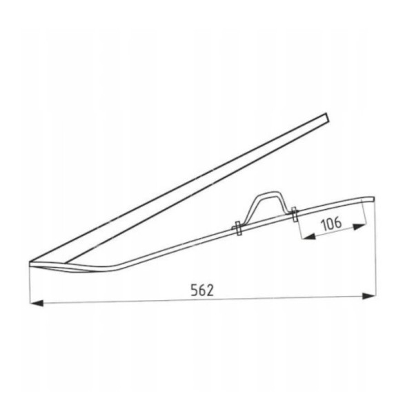 PODNOŚNIK ŁANU ZBOŻA CLAAS 610294, 626299, 610272, 610290, 237808 CORSAR, COMPACT 20,25,30, DOMINATOR 38,48,58,68,78,80