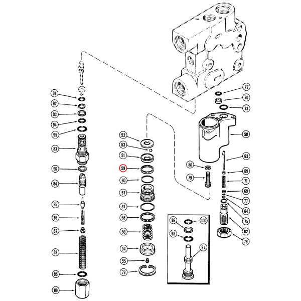 Pierścień gumowy 87473575 Case Maxxum 5000 5120 5130 5140 5220 5230 5250 Magnum 7000 7110 7120 7140 7150 7210 7220 7240 7250
