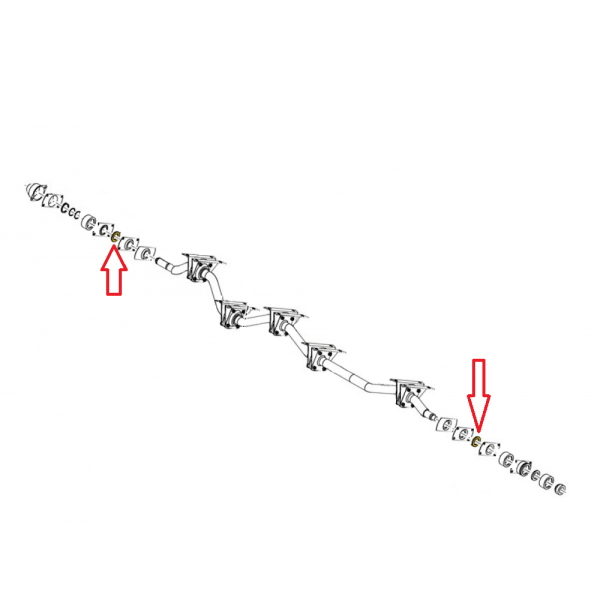 New Holland 9850108 Uszczelka CX8070, CX8070 A3, CX8070 A4, CX8080, CX8080 A3, CX8080 A4 CX8090, X8090 A4 CX840 CX860 TX66 CX8