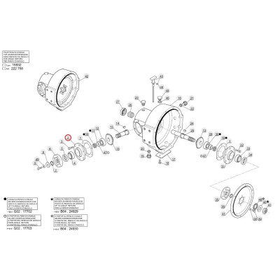 Manitou 550620 Kegelradnabenflansch