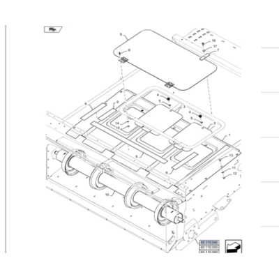 87318775 Bęben Przenośnika New HOLLAND CS520, CS540, CS6070,